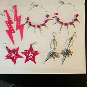 Rock star earrings